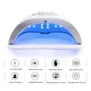 Nail Dryers 907236W Nail Dryer LED Lamp for Curing All Kinds of UV GelPolishVarnish with Timer Auto Sensor All of ManicurePedicure Tool 220829