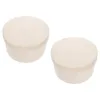 Emballage cadeau 2pcs Dessert Cake Boxes Emballage de boulangerie Cupcake Cases Boîte individuelle ronde