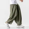 Herrbyxor Streetwear Herr Enfärgad Mode Man Bredben Koreanska Plus Size Joggingbyxor 5XL Casual Herr Kvinna Ankellång