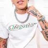 Camisetas para hombre, ropa informal estilo Hip Hop, camisetas con estampado de letras, camiseta Unisex de manga corta para hombre, ropa Y2k, camisetas holgadas Harajuku, camiseta