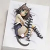 Anime Mangá O Príncipe "HENTAI" e o Brinquedo do Gato de Pedra Tsutsukakushi Tsukiko 2ª Geração Branca Versão Limitada PVC Figura de Ação BonecaModelo 220830