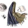 sciarpa alla moda sciarpa bianca tinta unita tutto-fiammifero semplice sciarpa di lana lavorata a maglia
