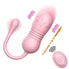 Nxy Eggs Vibromasseur télescopique pour femmes Oeuf vibrant télécommandé à boule vaginale