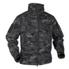 Vinter Military Fleece Jacket Men Soft Shell Tactical Waterproof Army Camouflage Coat Airsoft Clothing Multicam Windbreakers 220830