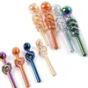 new arrived glass pipes double bubble smoke pipes colorful glasses bong smoking accessories oil burner water pipes