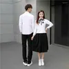 Clothing Sets Japanese School Uniforms For Girls Class Suits White Shirt Long Skirt JK Uniform Costumes Koran College Boys