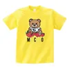 Men's T Shirts Mosich Letter Brand Bear Print Short Sleeve Spring And Summer Fashion High Quality