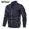 Mens Jackets TACVASEN Vestes Hommes Automne Casual Baseball Veste Manteaux Militaire Armée Bomber Pilote Vestes Outwear Mode Slim Fit Manteaux M4XL 220830