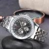 1884 Men Top Luxury Brand 43 -миллиметровый Quartz Movement Birstech Батарея батарея Полная нержавеющая сталь 6 -контактный хронограф Календарь Календарь Вращающийся корпус WA2623010