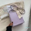 أكياس مسائية دلو حقيبة صلبة اللون 2022 المد واليد الصغيرة الطازجة تحمل كتف واحد