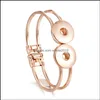 Cuff Noosa Large Snap Bracelet Jewelry Sier Gold Ginger Buttons Cuff Bangle Fit Diy 18Mm Snaps Classic Drop Delivery 2021 Dhseller2010 Dh16J