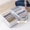 Storage Bags Foldable Trousers Bag Dormitory Bedside Wardrobe Basket Tools Clothes Organizer Separation Sorting Box