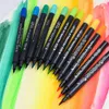 STA Dual Brush Water Art Marker Ats مع Tip Fineliner Tip 12 24 36 48 Color Set Matercolor Soft Softs for Artists Drawing Y200709246U