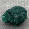 Pendant Necklaces Natural Green Malachite Raw Stone Beautiful Needle-shaped Plus Velvet Quartz Mineral Specimen Healing Home Decor K1#