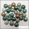 Pedras de 12 mm de costas planas traseiras de pedras redondas de pedras redondas Cabochons Chakras de contas para jóias que fazem cura por atacado dr dhseller2010 dhdrt