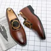 Loafers Erkek Ayakkabı Renk Engelleme Pu Dikiş Noktalı Ayak Parçası Moda İş Gündelik Düğün Günlük All Maç AD029