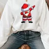 Womens T Shirt Holiday Merry Christmas Fashion Clothing Casual Santa CareAr Cartoon Print Pullovers Women Graphic Twish Shirts 220829