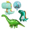 Christmas Decorations Large Lovely Crown Dinosaur Foil Balloons Tanystropheus Balloon Forest Party Theme Jungle Children Birthday Decor 220829