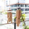 Estatuetas decorativas decoração de pátio criativo decoração de jardim externo decoração pendurada ornamento de bambu bambu ferozes artesanais feitos à mão