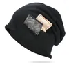 Casquettes de baseball pour hommes Top Hats Womens Square Patch Pile Hat Retro Rolled Hem Warm Fashion Serious