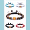 Beaded Strands 10pc/set smycken Handgjorda vävda armband strängar justerbara turkos bärnstens