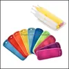 Ice Cream Tools Antizing Tools Popsicle Bags Zer Holders Reusables Neoprene Insation Ice Pop Sleeves Bag For Kids Summer Kitchen Too Dhnuh