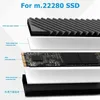Datorkylningar M.2 SSD -kylfläns NVME 2280 Solid State hårddisk aluminium kylskylare kylare termisk kylplatta för skrivbord