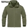 Mens Jackets Tacvasen 방수 전술 재킷 후드 남성 야외 에어 소프트 소프트 쉘 작업 Fleece Jackets Coat Military Windbreake 220830