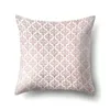 Pillow Printed Pink Roses Cushion Cover Hug Pillowcase Feather Chair Sofa Car Decoration Home Living Room Decor