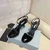 Sapatos femininos sandálias de pele de cordeiro com borda aberta, mocassins, cabedal, salto alto, couro genuíno, sapatos de casamento originais, preto, branco, vermelho, 35-40 NO409