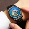 New Men Wristwatches Mechanical Automatic Designer Businesss Watches Stainless Steel Waterproof Luminous Wristwatch for Male High-Quality with Box