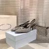 Luxury Brands Sandals Shoes Slide Shoes for Women Crystal-Bellished Setin Mules