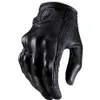 Top Guantes Fashion Glove Real Leather Full إصبع أسود Moto Moto Gradecle Gloves دراجة نارية التروس الواقية Motocross Glove321T229L
