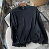 Man Sweaters High Neck Shirt Hoodie Jumpers Long Sleeve Tops With Embroidery Turtleneck