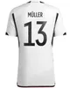2022 2023 Германия футбольные майки Hummels Kroos Gnabry Werner Draxler Ruus Muller Gotze Football Root