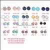 Goujon Résine En Acier Inoxydable Boucles D'oreilles Drusy Druzy Boucles D'oreilles Bijoux Femmes Fête Cadeau Robe Bonbons Couleurs Drop Delivery 2021 Dhseller2010 Dh9Vu