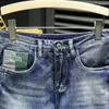 Мужские джинсы 2022 летние мужские джинсовые шорты корейская версия модная вышивка вышива