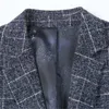 Ternos masculinos 2022 Spring Autumn Business Casual Casual Slim Fit Plaid Suit Jaqueta Jaqueta Masculino Chaquetas Roupas Abiti da Cerimonia