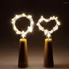 Saiten 2M 20LED Weinflaschenlicht mit Kork Kupferdraht Weihnachtsschnur Batteriebetriebene Feengirlande für Hochzeitsfeier