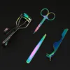 Portabla 4st Eyelash Curler Set Wholesale Eyebrow Scissors Clip Cosmetic Makeup Tools Set