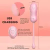 Nxy Eggs Vibromasseur télescopique pour femmes Oeuf vibrant télécommandé à boule vaginale