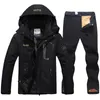 Ternos de esqui no inverno de esqui de inverno para homens de jaqueta de esqui à prova d'água Conjunto à prova de vento Mantenha o esqui de neve ao ar livre e jaqueta de snowboard de snowboard 220829