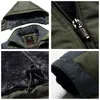 Herrjackor vinterfleece varm tjock parkas jacka kappa h￶g kvalitet utomhus outwear vattent￤tt huva casual l9xl 220829