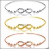 Link Chain Women Crystal Star Link Armband Justerbar lila klar CZ Rhinestone Anklet Bangle For Party Wedding Vale DHSeller2010 DHZXM