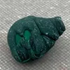 Pendant Necklaces Natural Green Malachite Raw Stone Beautiful Needle-shaped Plus Velvet Quartz Mineral Specimen Healing Home Decor K1#