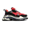 2022 Casual Chaussures Nouveaux Hommes Femmes Papa Plate-forme Triple S Sneaker Effacer Bubble Bottom Hommes Baskets Noir Rouge Vieux Grand-père Entraîneur Sports Chaussures De Plein Air