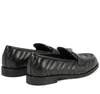 Sapatos casuais masculinos duplos de super qualidade sapatos casuais macios de couro de bezerro matelasse sapatos rasos pretos originais com caixa