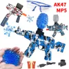 AK47/MP5 GUN TOY GEL GEL BALLET BULLET Airsoft Airsoft Airsoft splatter buld burst pistol اطلاق النار ألعاب CS Game Outdoor Boy