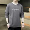 Designer T-skjortor Autumn Cotton Men's Long-ärmade T-shirt med rund hals casual topcoat 2xl 3xl 4xl