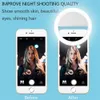 LED RING Selfie Light Novelty Lighting USB RECHARGABEABEL RINGS SELFIER Fyll ljus Kompletterande Lightings Camera Photography AAA Battery Smart Mobile Phones